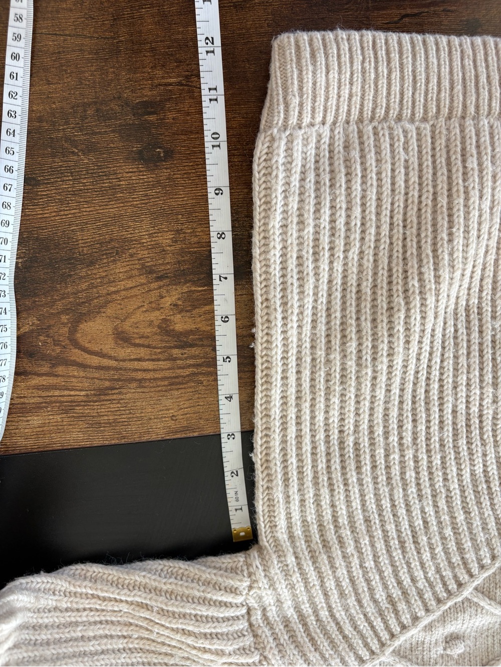 Calvin Klein Cream Textured Mock Neck Sweater - Picture 6 of 6